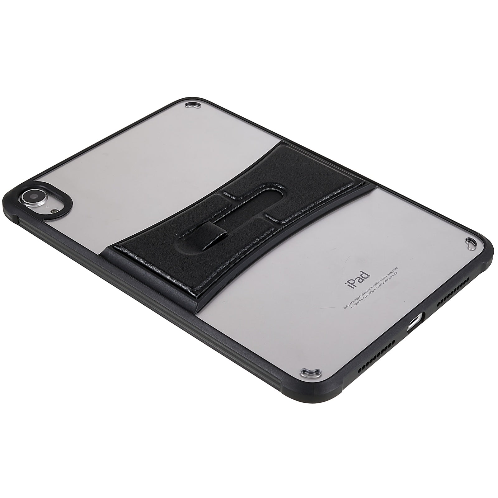 Transparent TPU Acrylic Tablet Case for iPad mini (2021) Leather Kickstand Anti-drop Tablet Cover