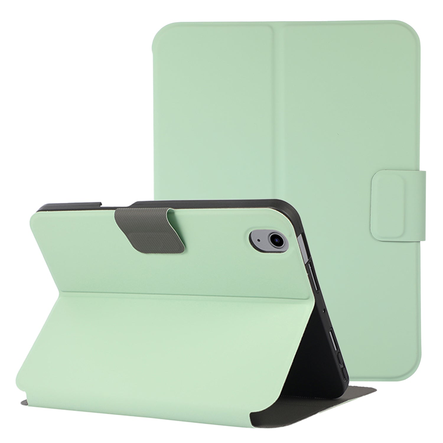 For iPad 10.9 (2022) PU Leather Stand Cover Auto Wake Sleep Protective Shell with Pen Slot