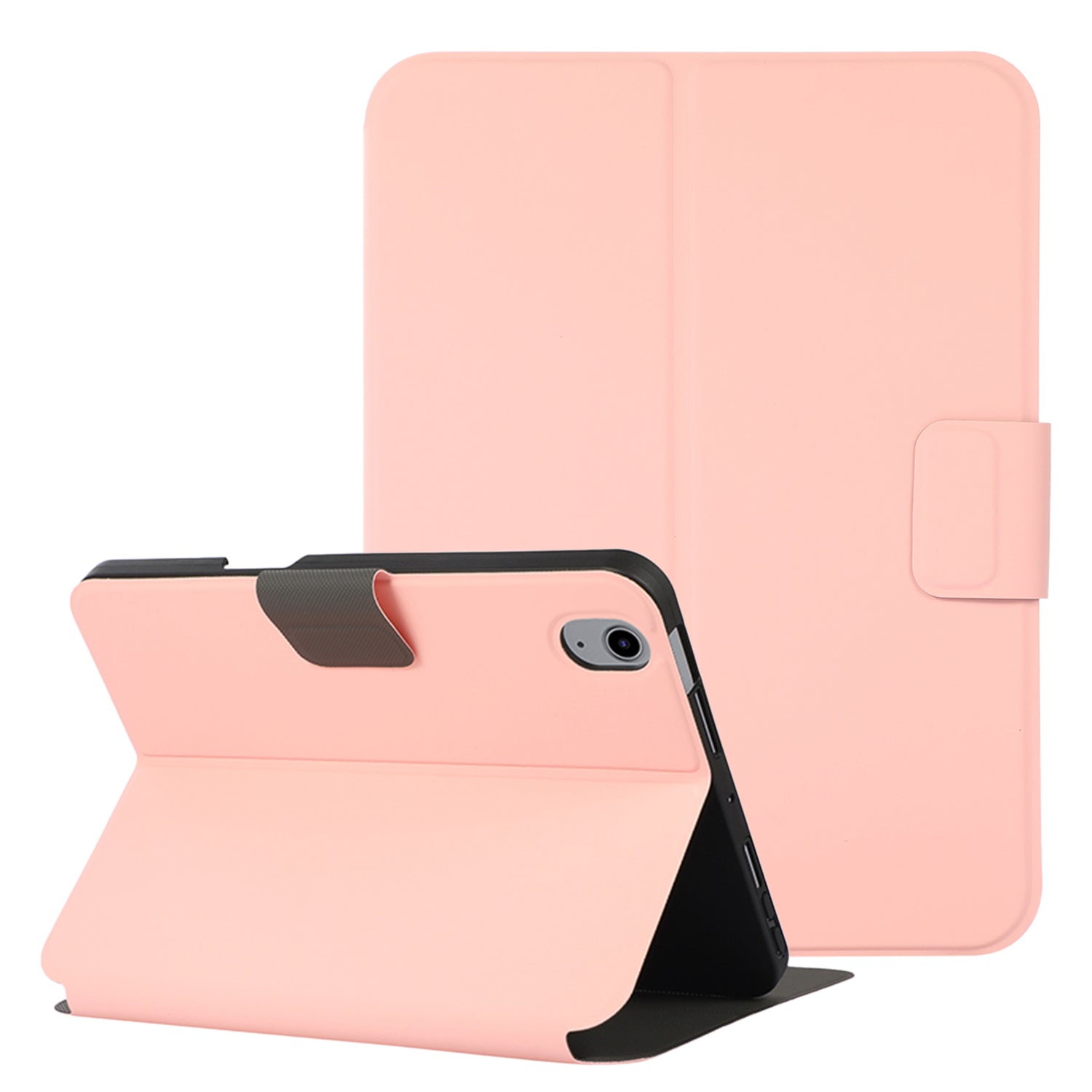 For iPad 10.9 (2022) PU Leather Stand Cover Auto Wake Sleep Protective Shell with Pen Slot
