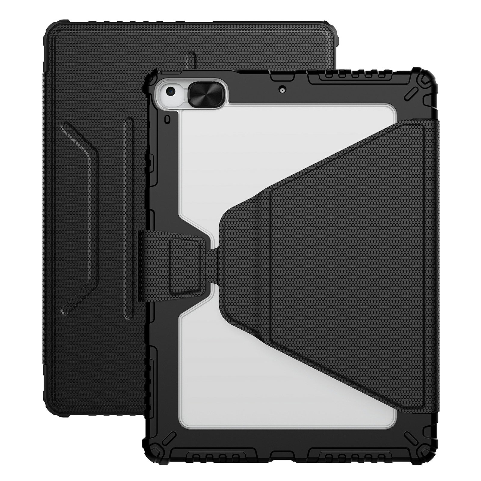 NILLKIN Pro Leather Drop-proof Tablet Case for iPad 10.2 (2021) (2019) (2020) Detachable Tablet Case 360-degree Rotary Stand Cover