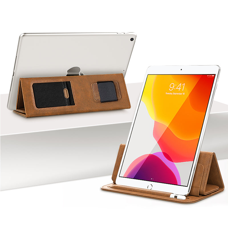 Universal Sleeve Bag for 9.7-11 Tablets Carrying Case Portable Anti-Scratch Bag with Tri-fold Stand Brown