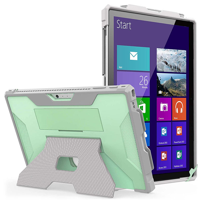 For Microsoft Surface Pro 4 5 6 7 Hard PC TPU Case Portable Carrying Case with Pencil Holder