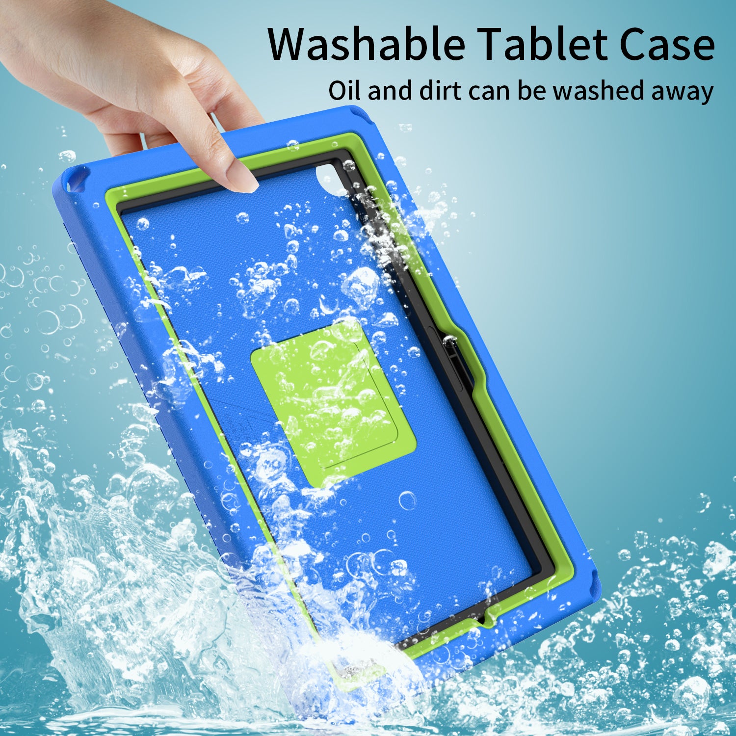 For Samsung Galaxy Tab A8 10.5 (2021) EVA Case with Shoulder Strap Waterproof Screen Film Shockproof Tablet Case