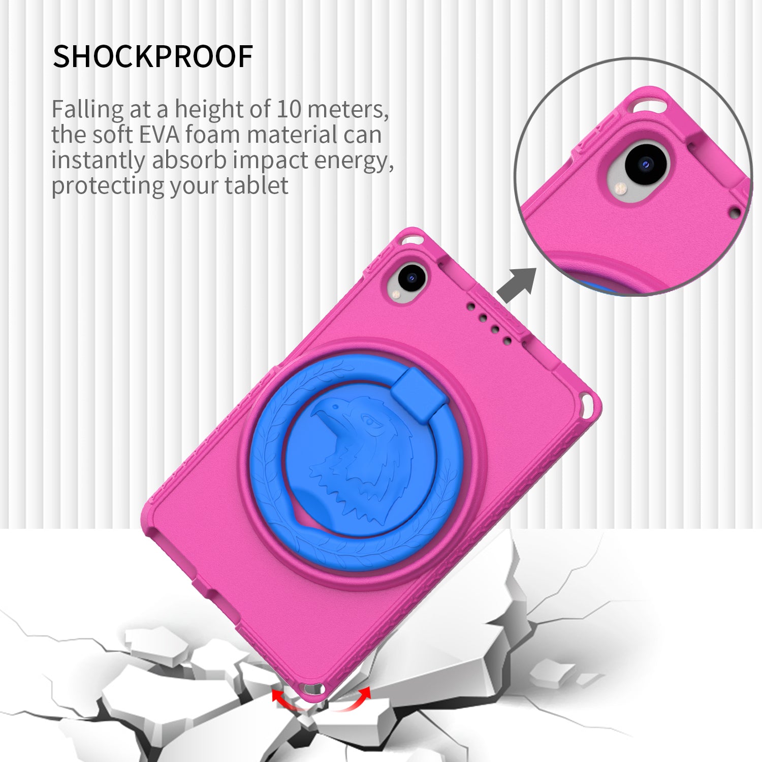 For Samsung Galaxy Tab A 8.4 (2020) T307 T307U Huawei MatePad T8 Lenovo Tab M8 TB-8505F 8705N M8 Gen 4 EVA Case
