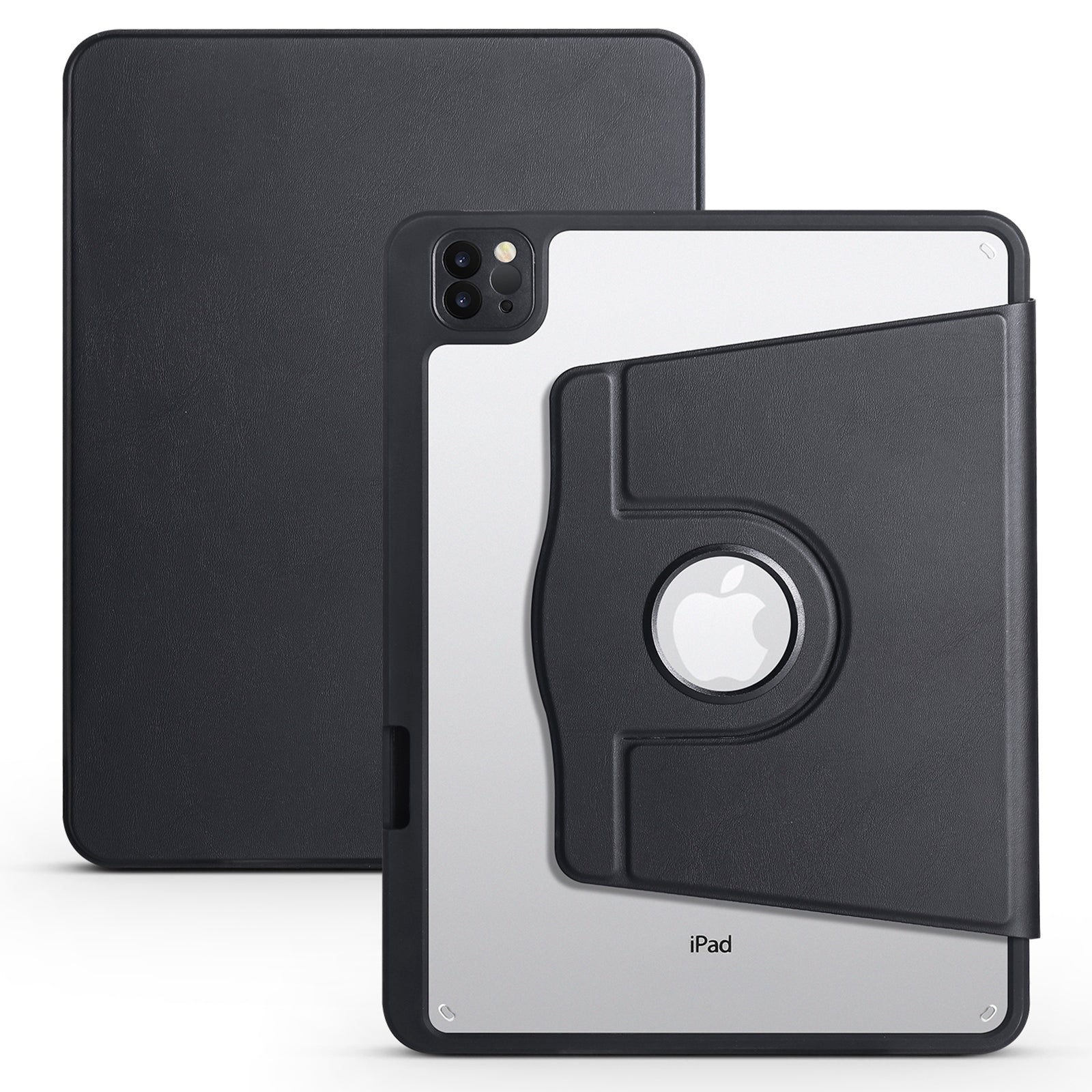 For iPad Pro 11 (2020) (2021) (2022) iPad Air (2020) (2022) Rotary Kickstand Tablet Case PU Leather Acrylic Protective Cover