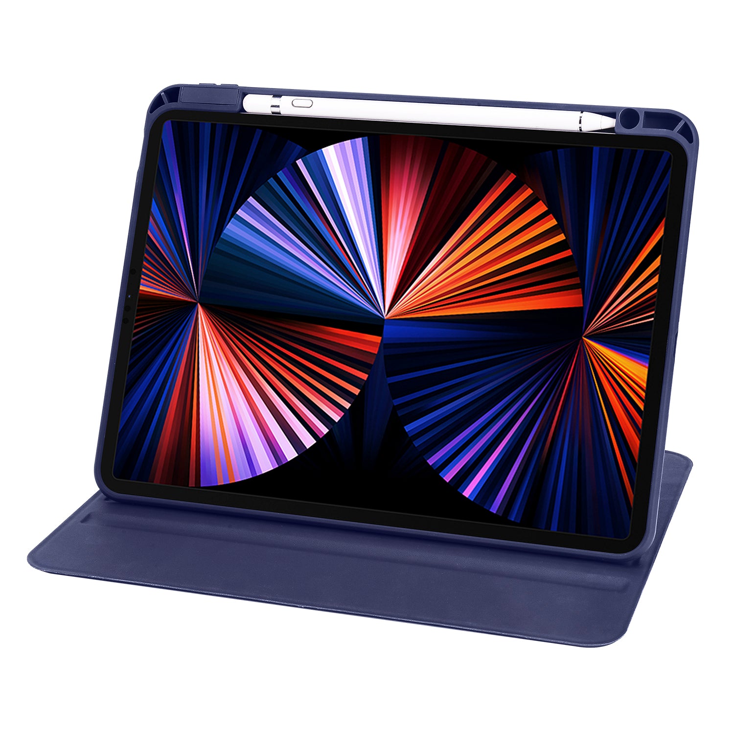 For iPad Pro 11 (2020) (2021) (2022) iPad Air (2020) (2022) Rotary Kickstand Tablet Case PU Leather Acrylic Protective Cover