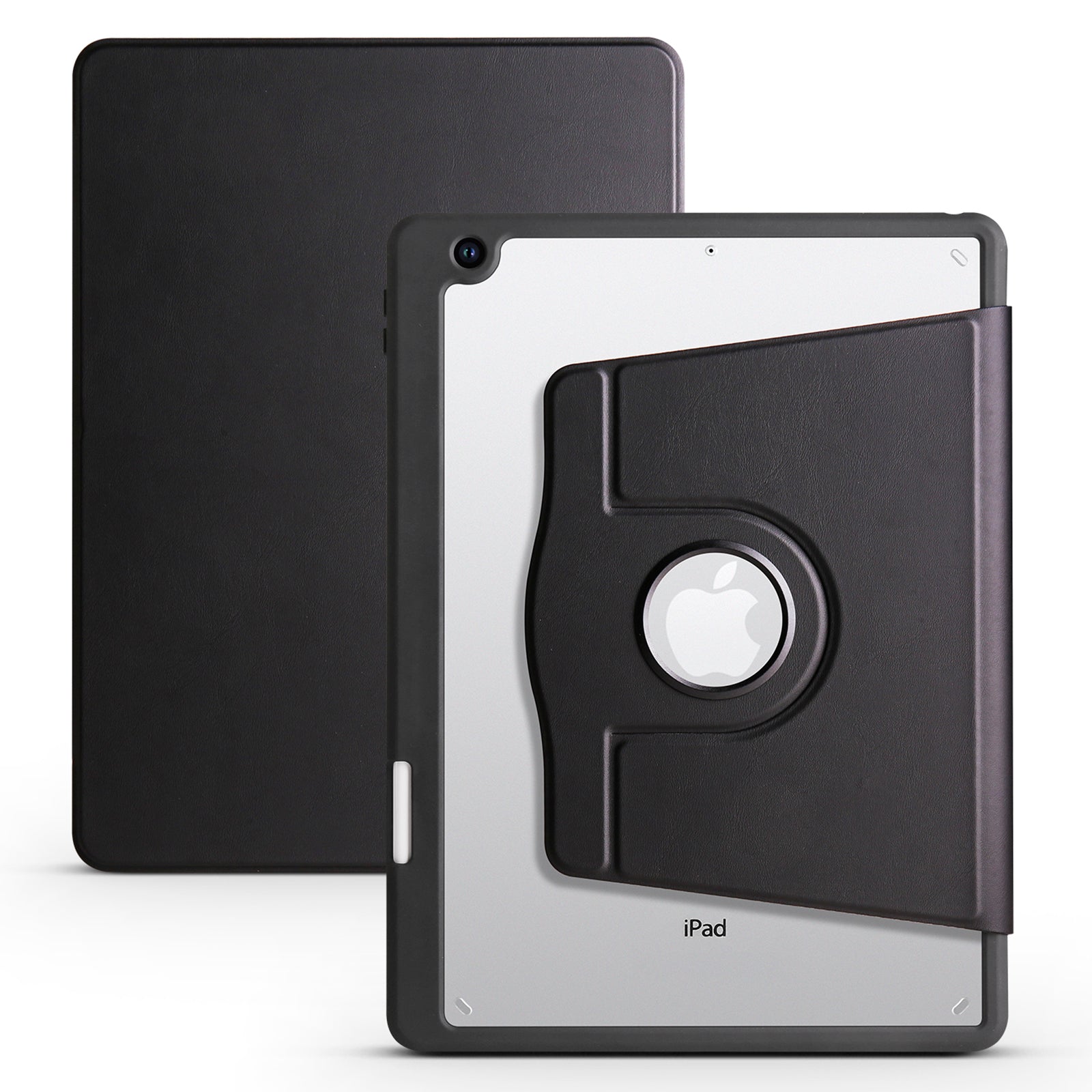 For iPad 10.2 (2021) (2020) (2019) Smart Tablet Case PU Leather Acrylic Rotary Kickstand Cover