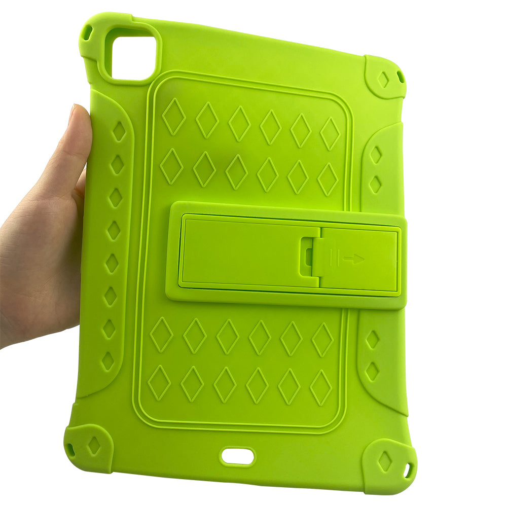 For iPad Pro 11 (2018) (2020) (2021) (2022) Air (2020) (2022) iPad 10.9 (2022) Silicone Tablet Case with Kickstand