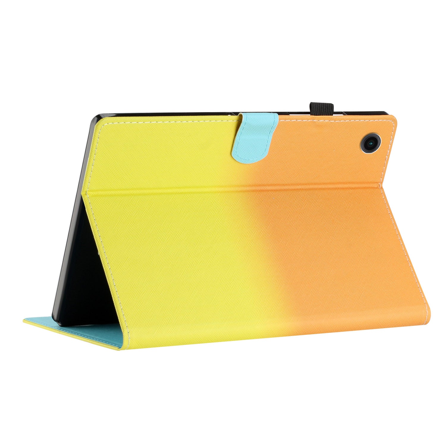 For Samsung Galaxy Tab A8 10.5 (2021) X205 / X200 Gradient Tablet Case Folding Stand PU Leather Cover with Card Holder