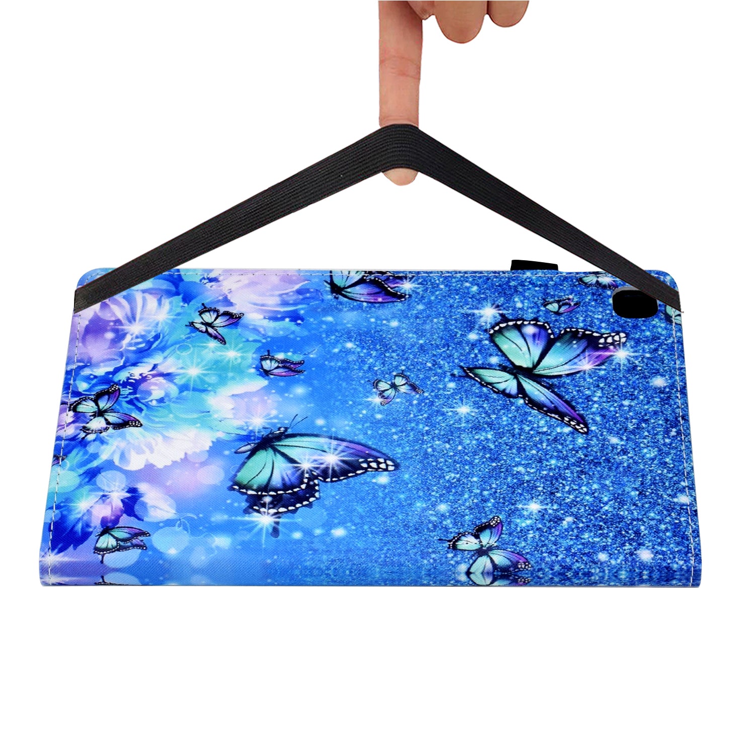 For Samsung Galaxy Tab S6 Lite (2022) / Tab S6 Lite Pattern Printing Tablet Stand Case Leather Card Slots Cover with Elastic Band