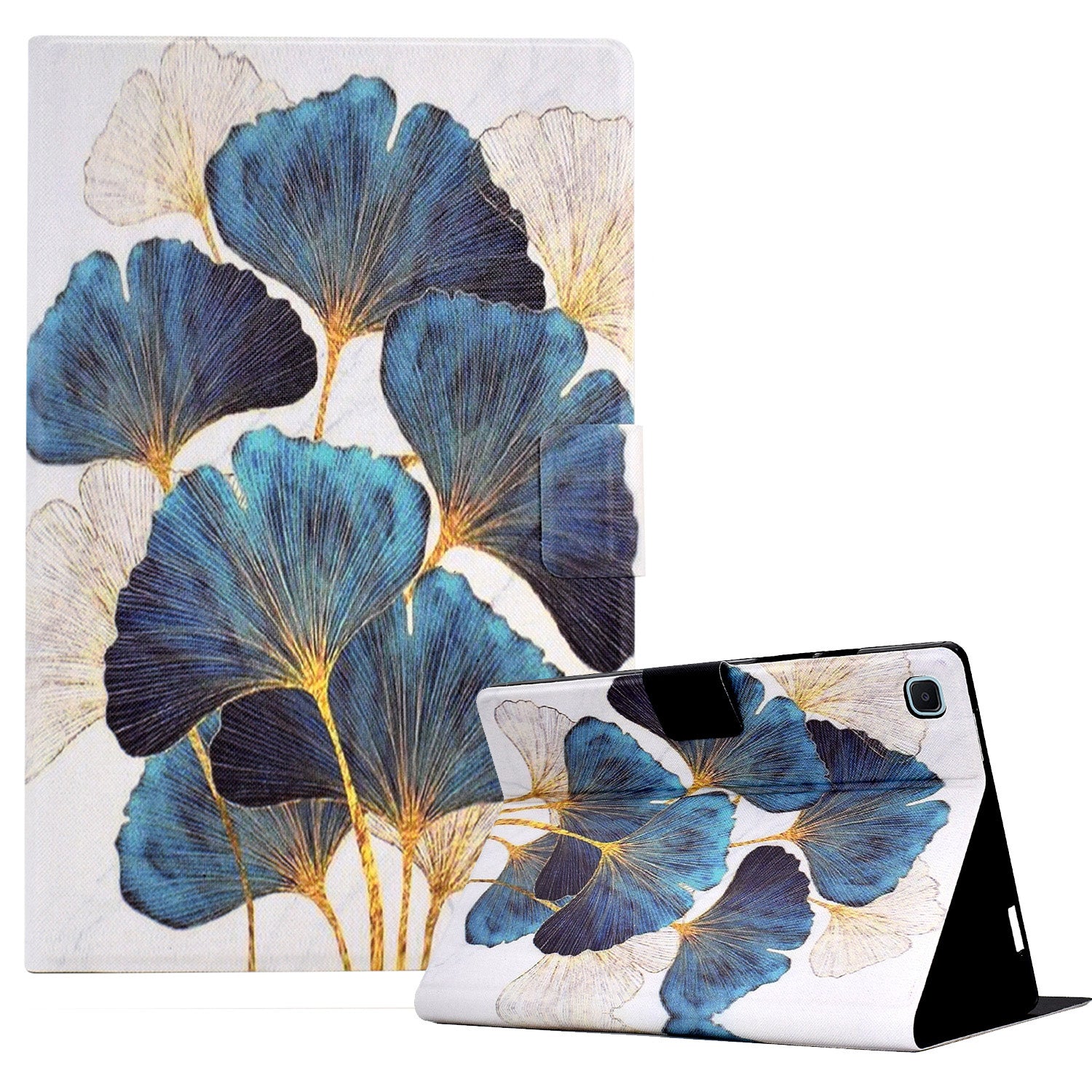 Leather Flip Cover for Samsung Galaxy Tab S6 Lite (SM-P610 / 615) Case Pattern Printed Tablet Cover with Card Holder