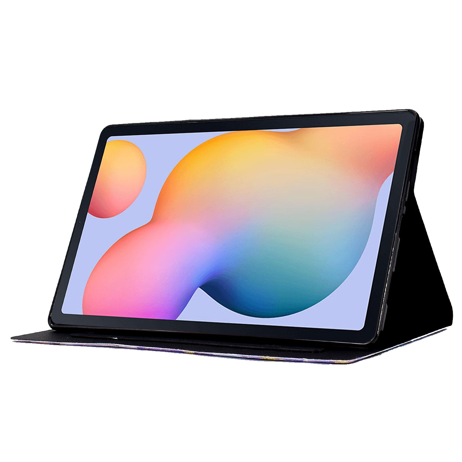 Leather Flip Cover for Samsung Galaxy Tab S6 Lite (SM-P610 / 615) Case Pattern Printed Tablet Cover with Card Holder