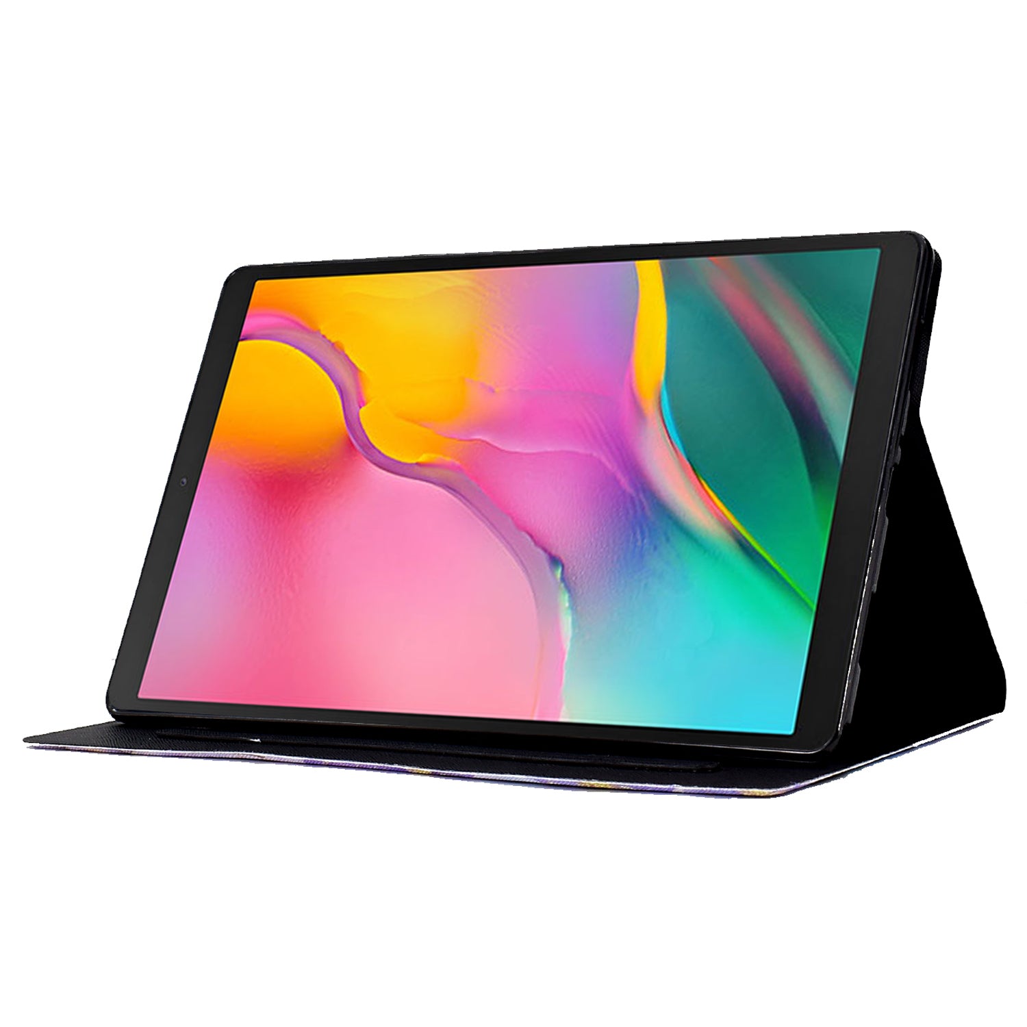 Pattern Printed Shockproof Case for Samsung Galaxy Tab A 10.1 (2019) T510 / T515 Leather Tablet Cover with Card Slots