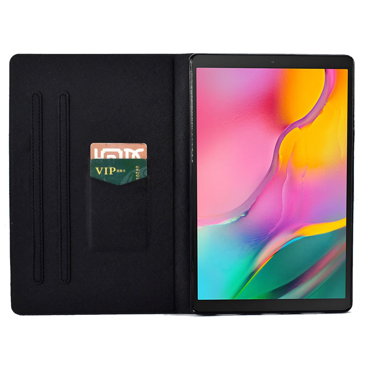 Pattern Printed Shockproof Case for Samsung Galaxy Tab A 10.1 (2019) T510 / T515 Leather Tablet Cover with Card Slots