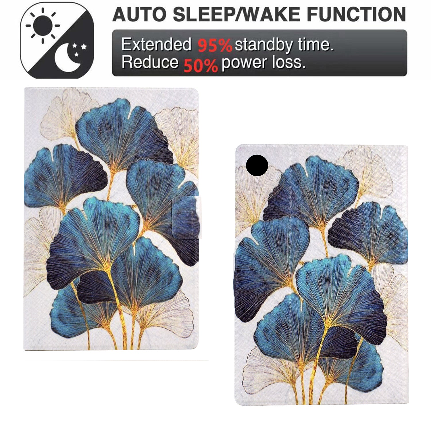 Pattern Printed Leather Cover for Samsung Galaxy Tab A8 10.5 (2021) X205 / X200 Card Slots Tablet Case