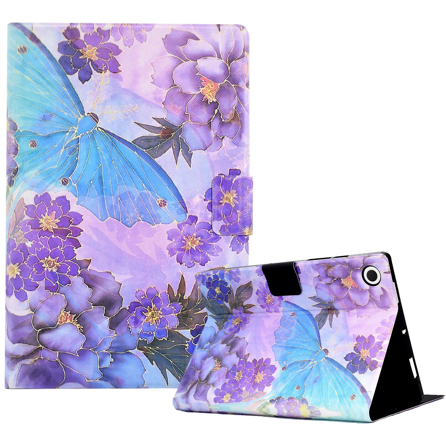 Pattern Printed Leather Cover for Samsung Galaxy Tab A8 10.5 (2021) X205 / X200 Card Slots Tablet Case