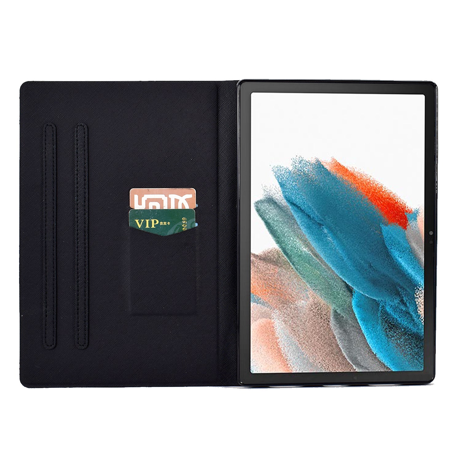 Pattern Printed Leather Cover for Samsung Galaxy Tab A8 10.5 (2021) X205 / X200 Card Slots Tablet Case