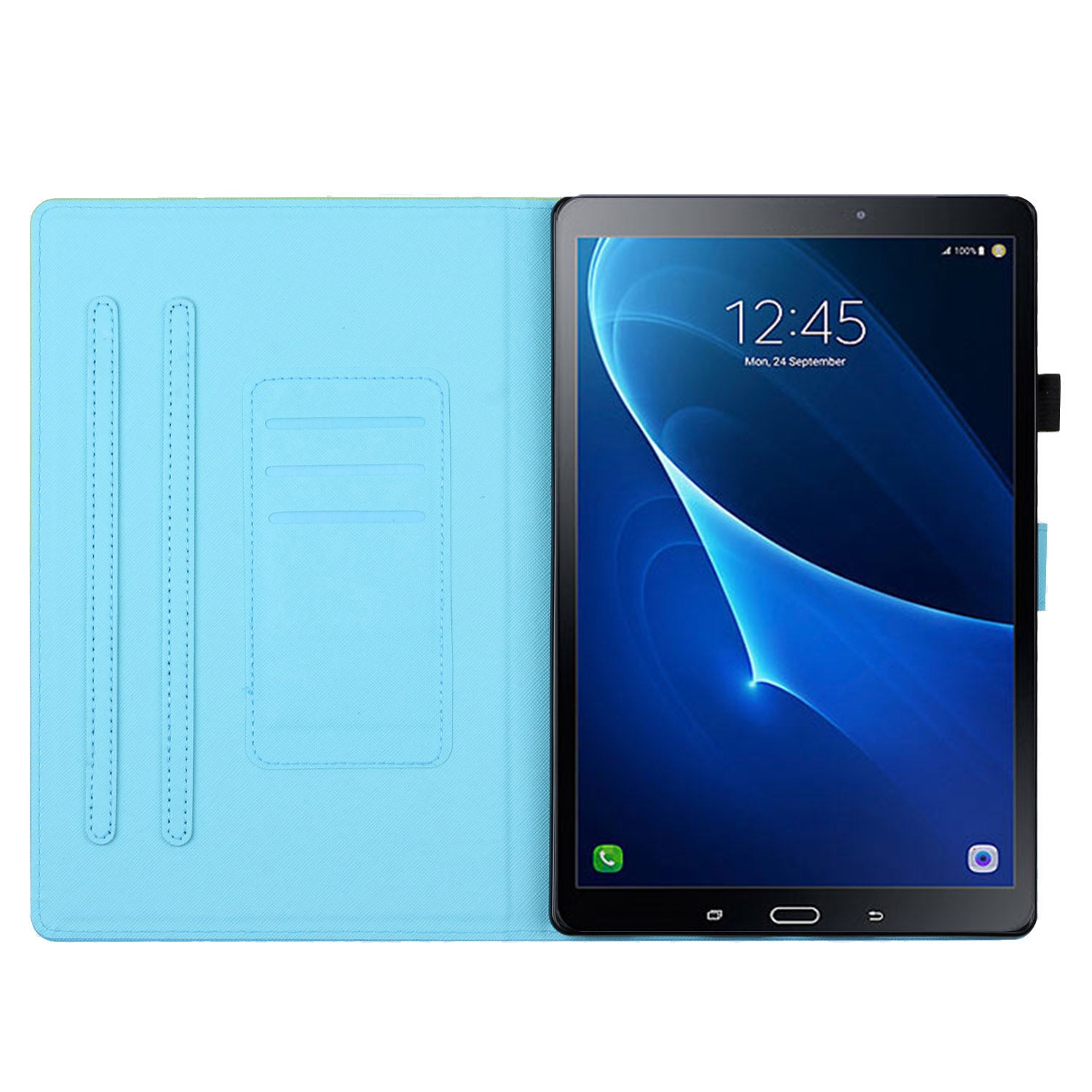 For Samsung Galaxy Tab A 10.1 (2016) T580 / T585 PU Leather Cover Pattern Printing Shockproof Tablet Case