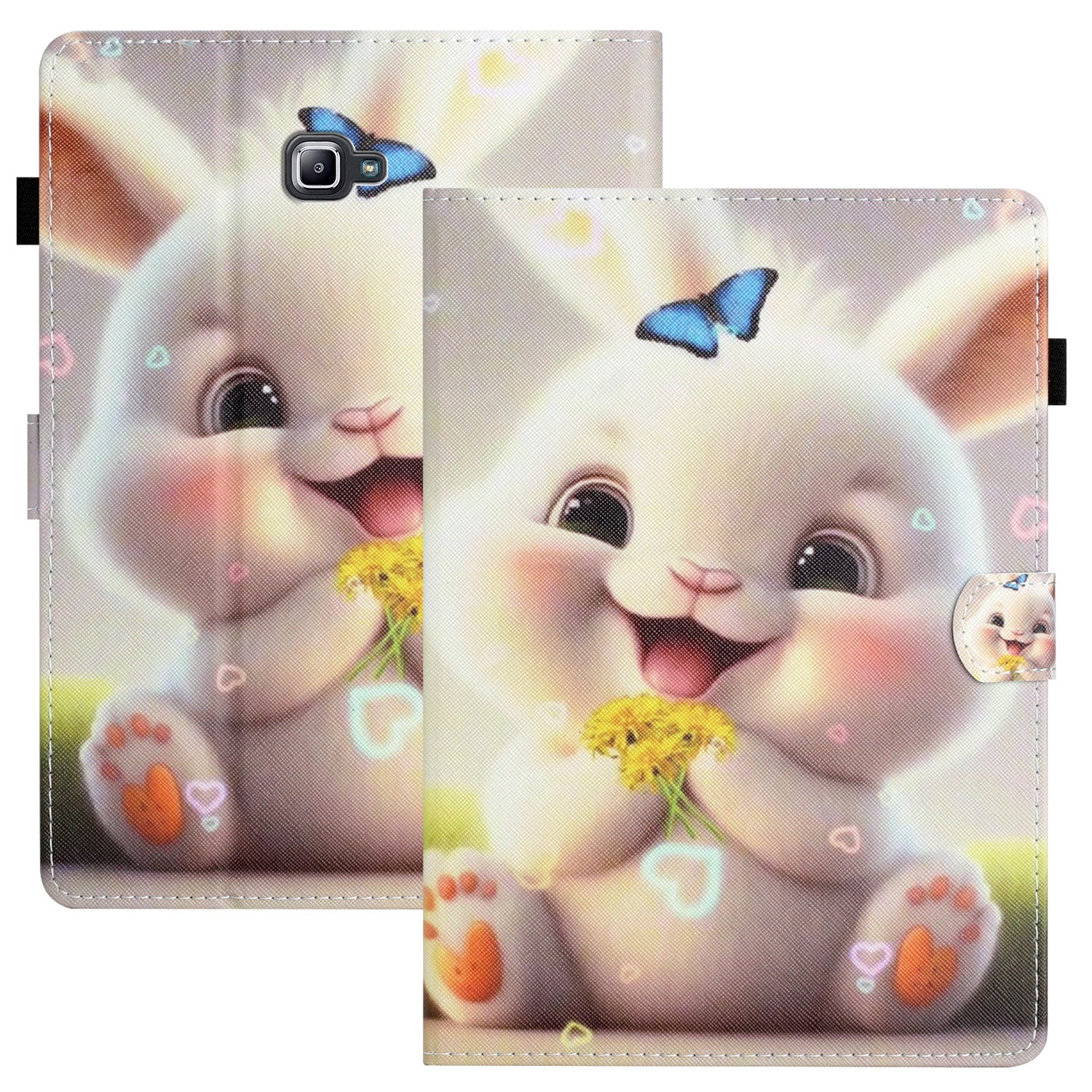 For Samsung Galaxy Tab A 10.1 (2016) T580 / T585 PU Leather Cover Pattern Printing Shockproof Tablet Case