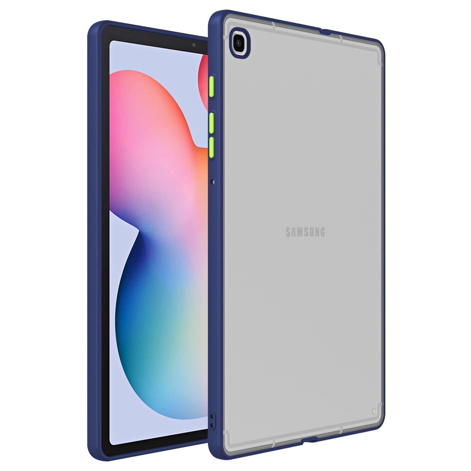 For Samsung Galaxy Tab A7 Lite 8.7-inch T225 T220 Contrast Color Tablet Case Matte PC TPU Back Cover