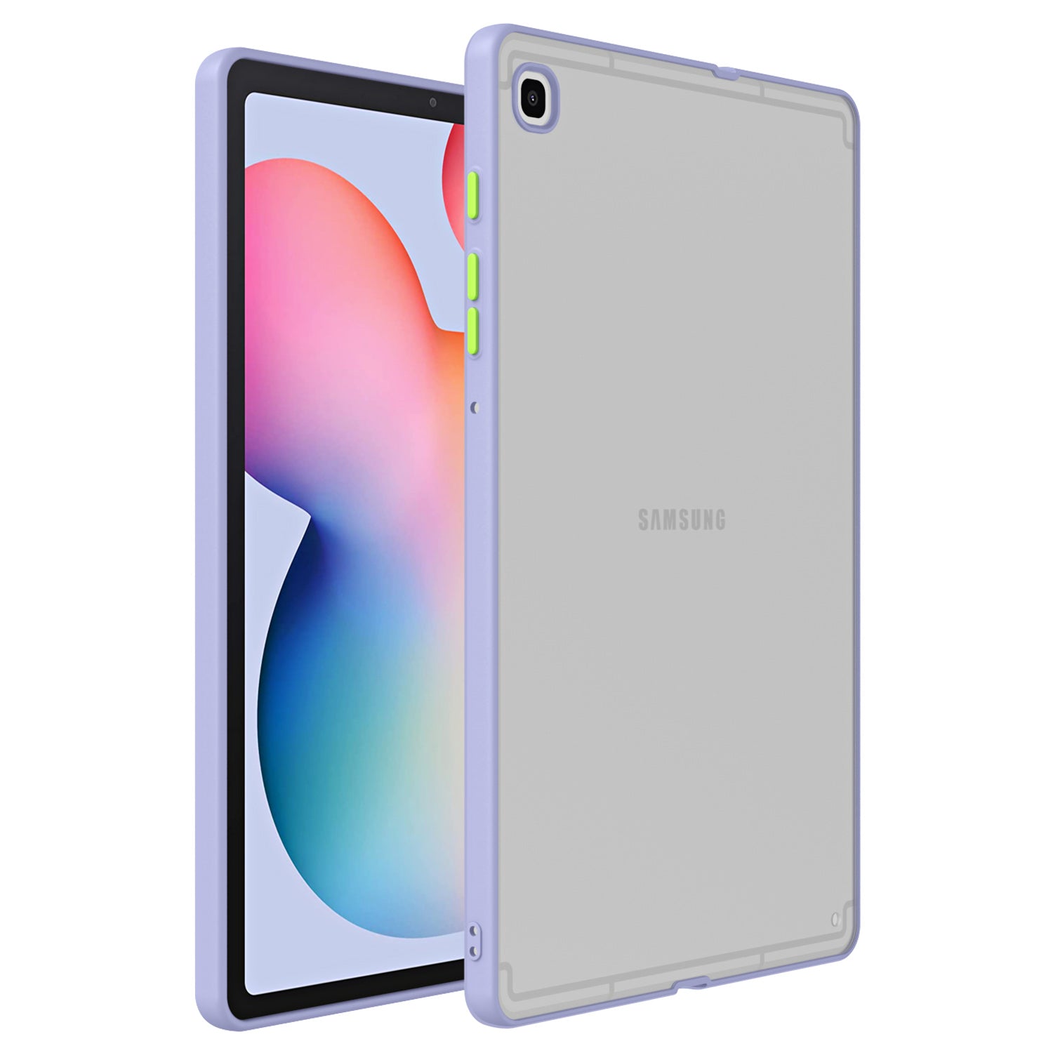 For Samsung Galaxy Tab A7 Lite 8.7-inch T225 T220 Contrast Color Tablet Case Matte PC TPU Back Cover
