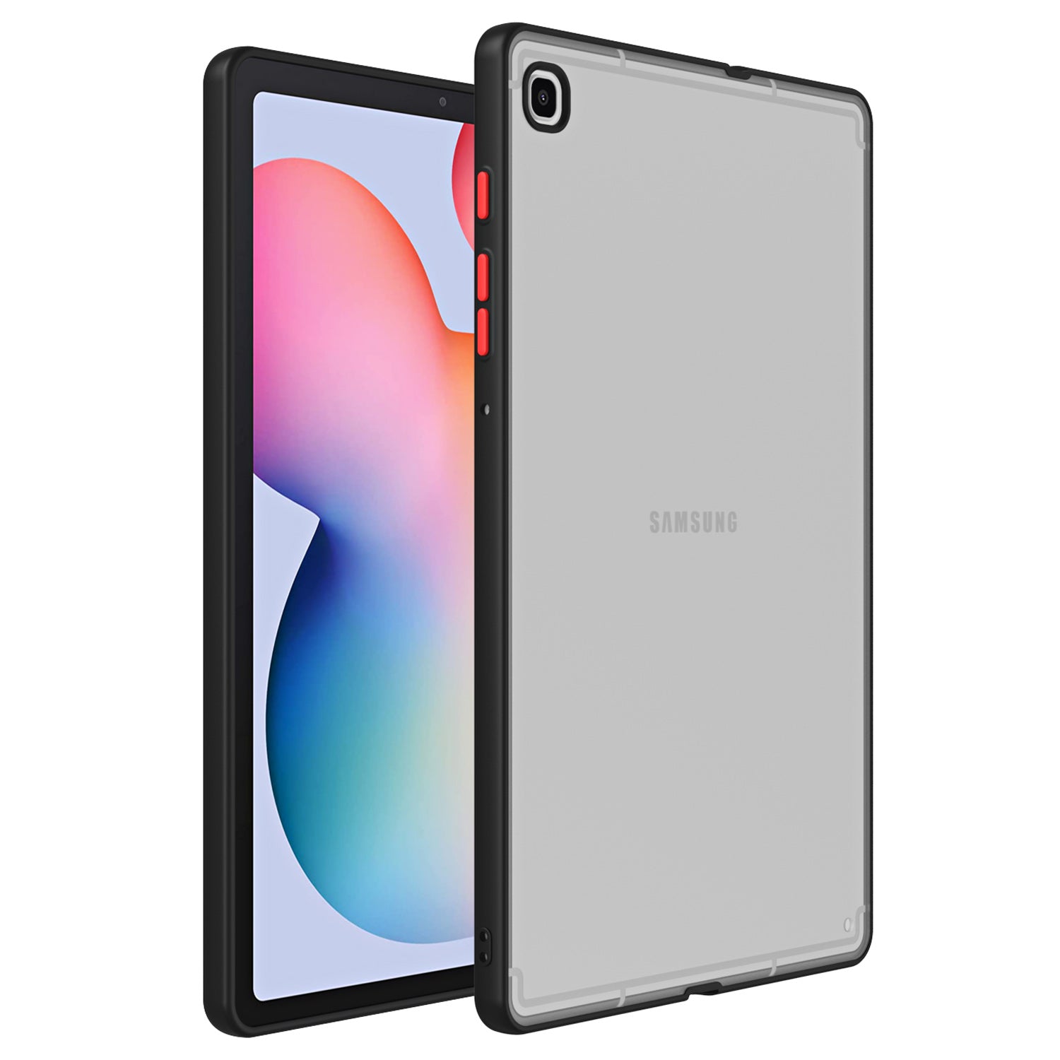 For Samsung Galaxy Tab A7 Lite 8.7-inch T225 T220 Contrast Color Tablet Case Matte PC TPU Back Cover