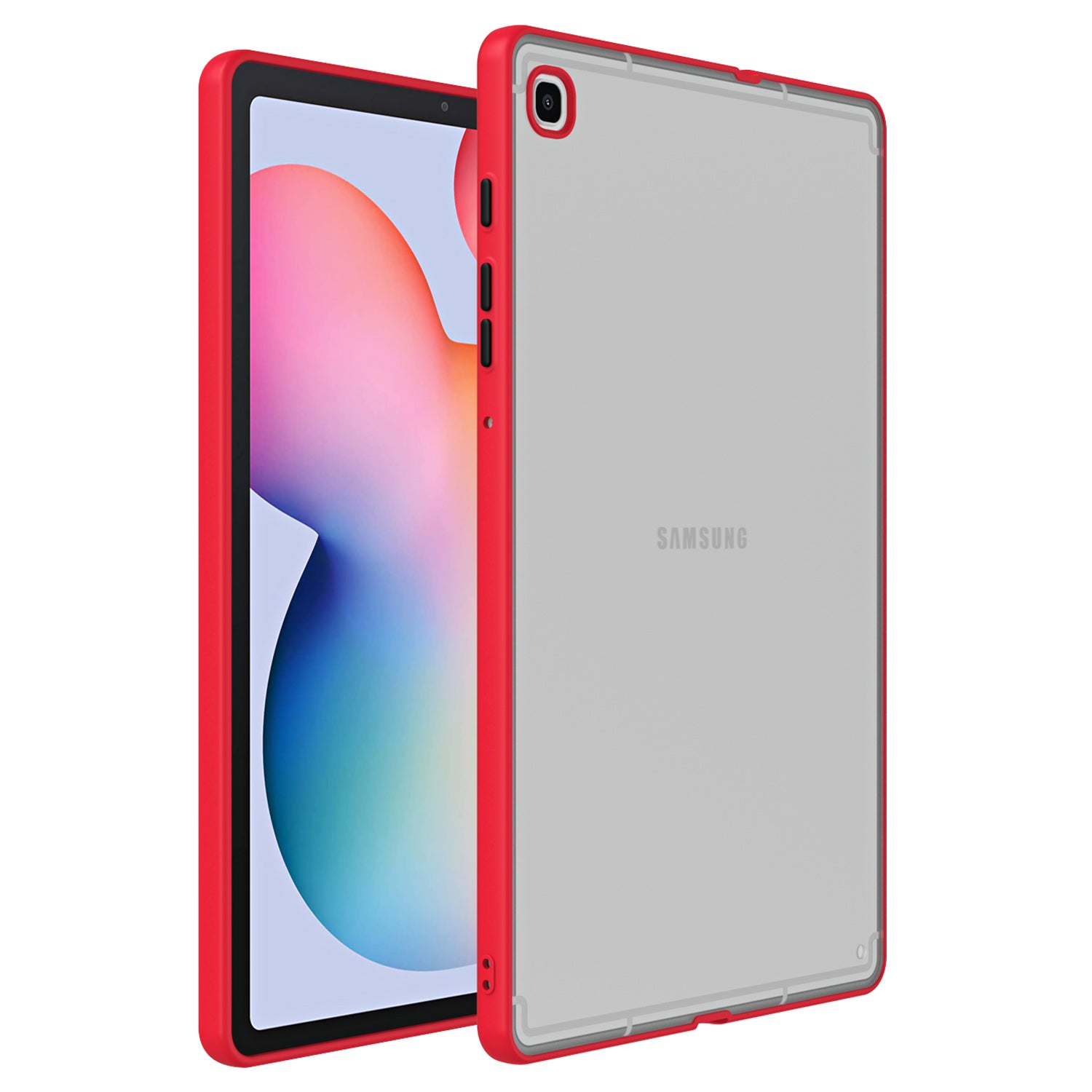 For Samsung Galaxy Tab A7 Lite 8.7-inch T225 T220 Contrast Color Tablet Case Matte PC TPU Back Cover