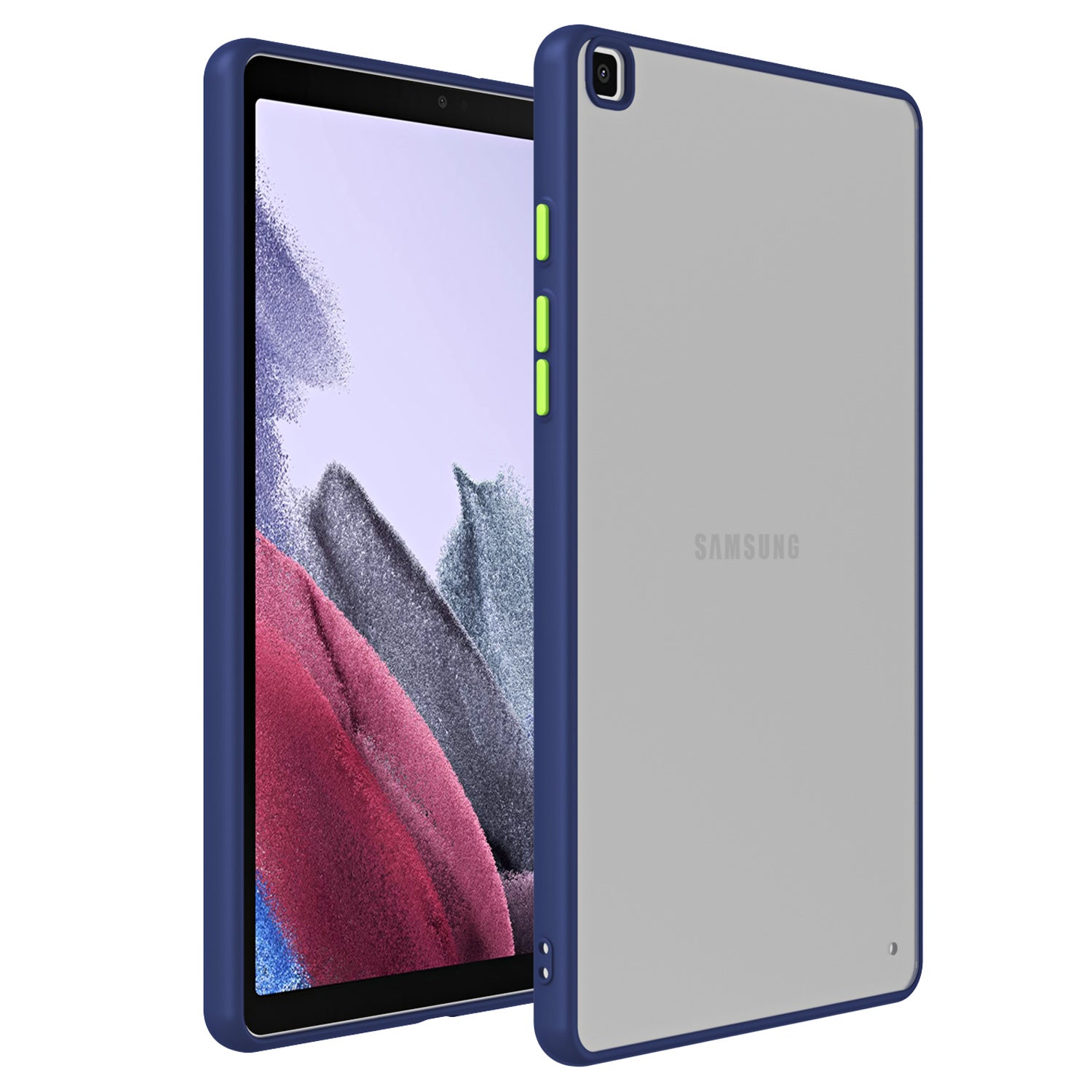For Samsung Galaxy Tab A 8.0 (2019) SM-T290 (Wi-Fi) / SM-T295 (LTE) PC TPU Tablet Case Contrast Color Ultra Thin Matte Cover