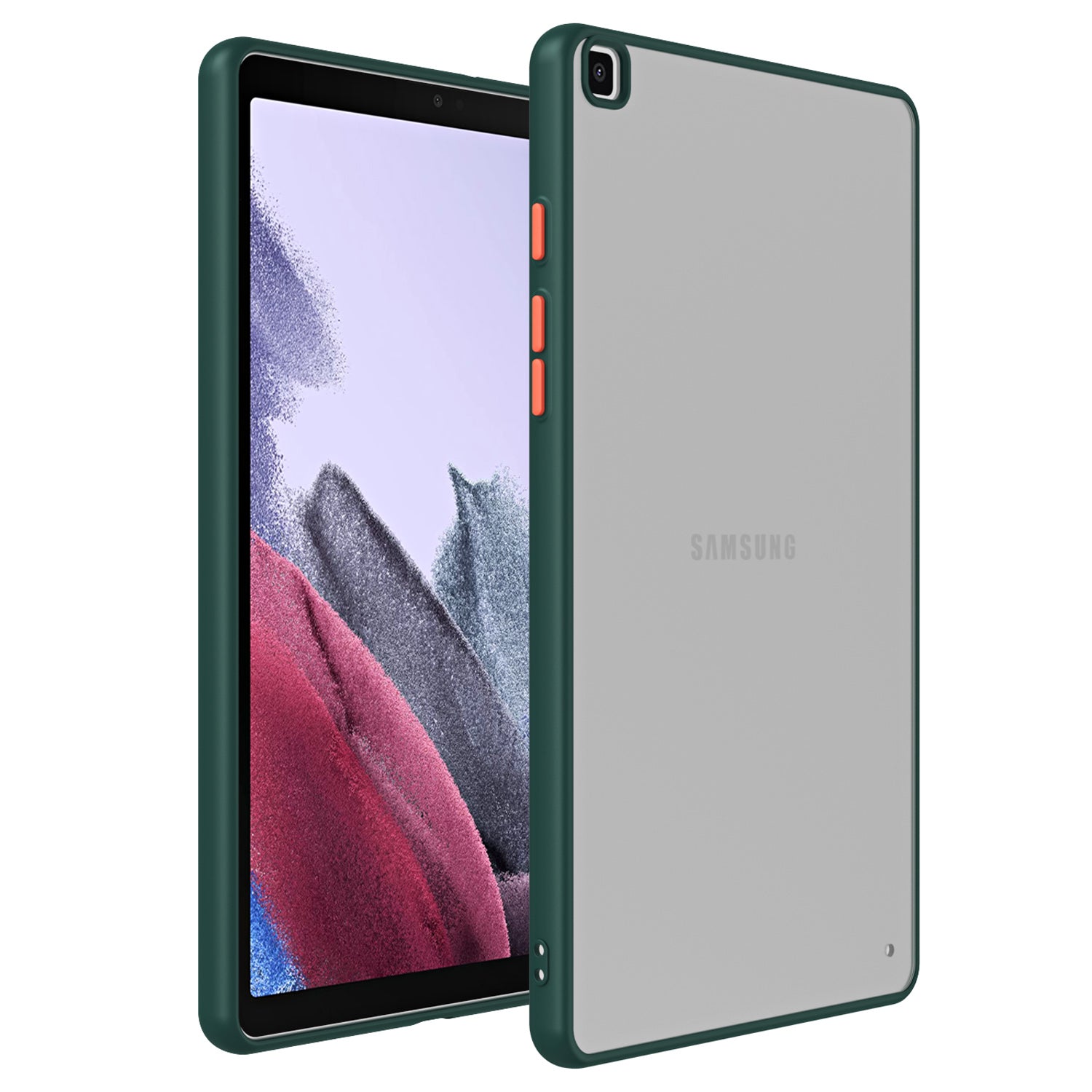 For Samsung Galaxy Tab A 8.0 (2019) SM-T290 (Wi-Fi) / SM-T295 (LTE) PC TPU Tablet Case Contrast Color Ultra Thin Matte Cover