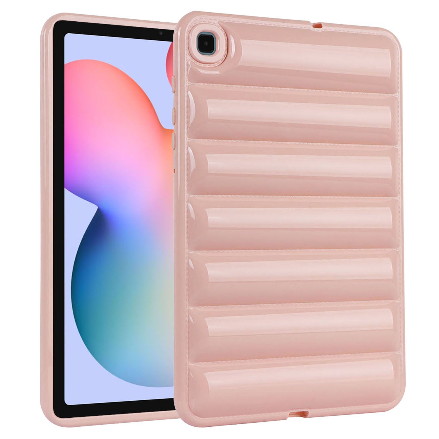 For Samsung Galaxy Tab S6 Lite P610 P615 / S6 Lite (2022) Anti-Shock Tablet Case Down Jacket Texture Soft TPU Cover