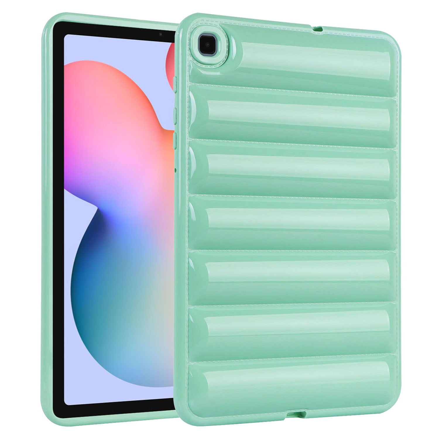 For Samsung Galaxy Tab S6 Lite P610 P615 / S6 Lite (2022) Anti-Shock Tablet Case Down Jacket Texture Soft TPU Cover