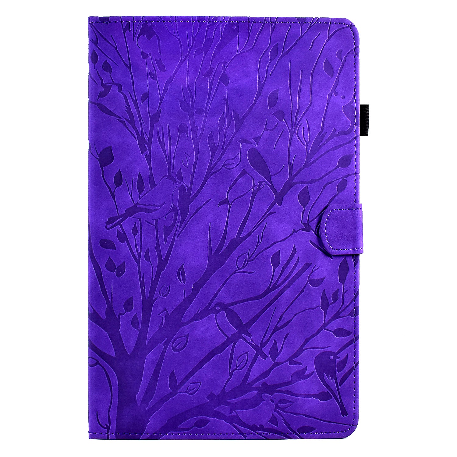 For Samsung Galaxy Tab A 10.1 (2019) T510 T515 Tablet Cover PU Leather Stand Card Holder Imprinted Tree Case