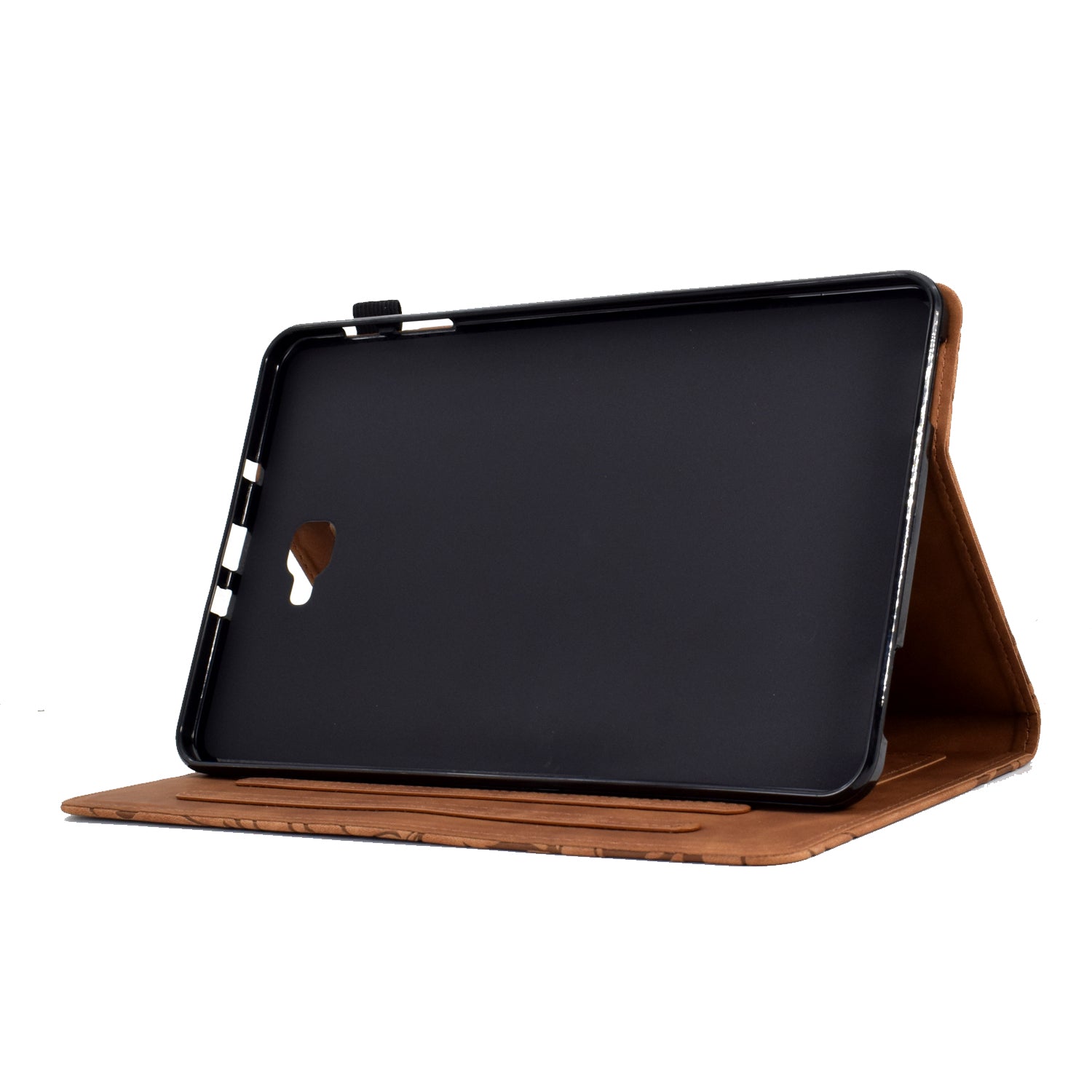 For Samsung Galaxy Tab A 10.1 (2016) T580 T585 PU Leather Tablet Stand Case Imprinted Tree Card Holder Cover