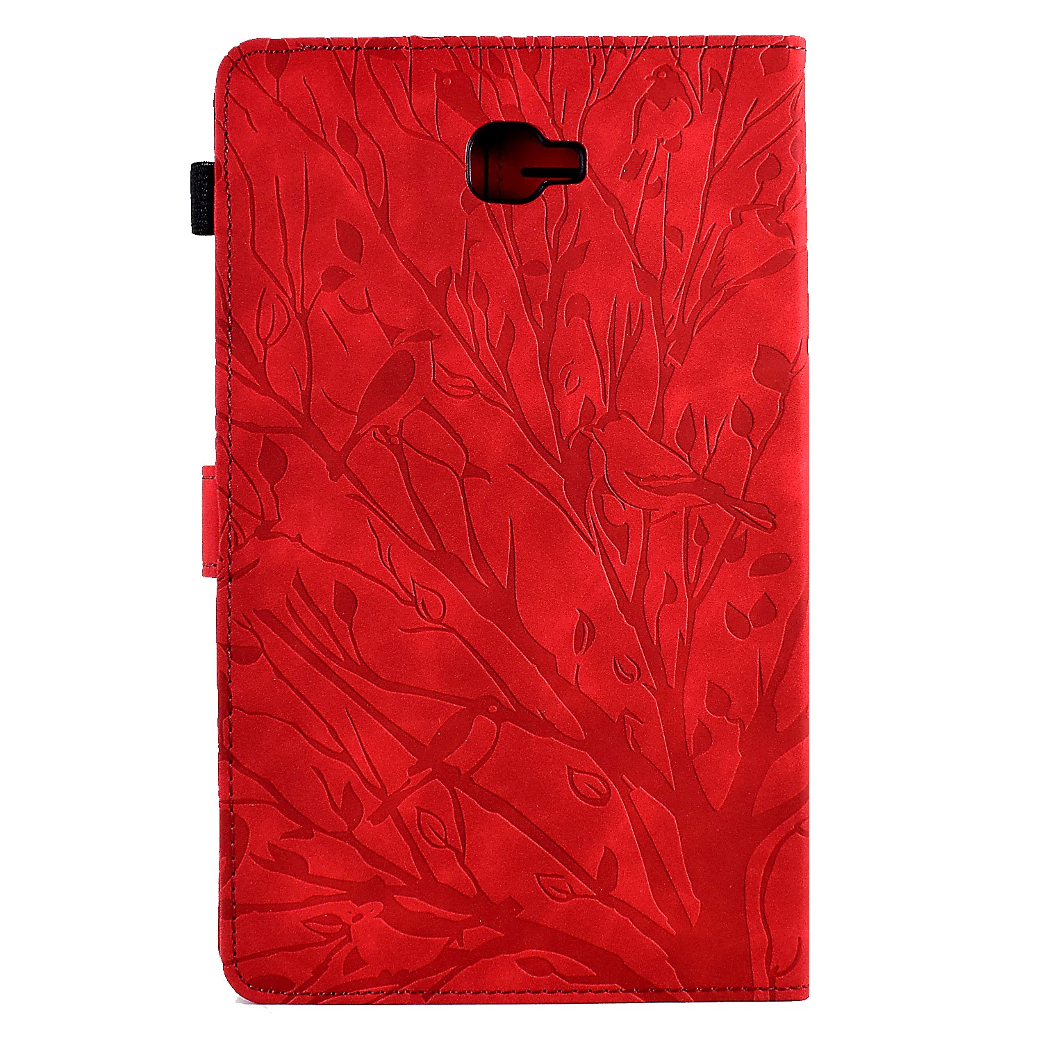 For Samsung Galaxy Tab A 10.1 (2016) T580 T585 PU Leather Tablet Stand Case Imprinted Tree Card Holder Cover