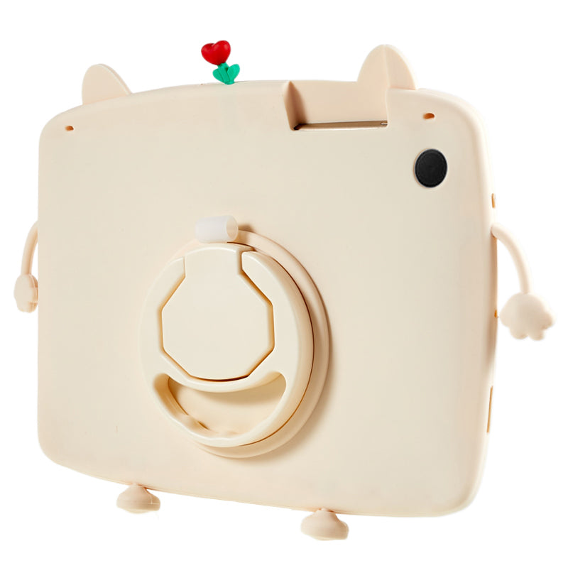 For Samsung Galaxy Tab A8 10.5 (2021) X200 X205 / (2022) Tablet Case 360 Degree Rotation Kickstand Cat Style Silicone Cover