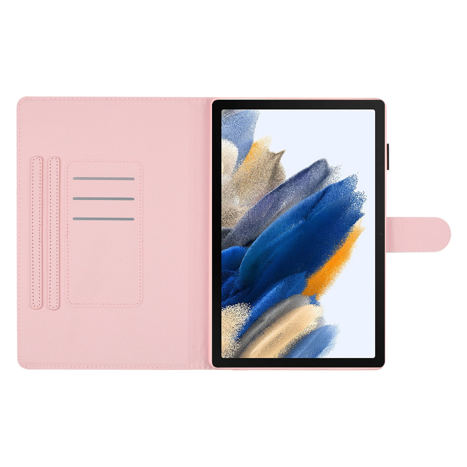 For Samsung Galaxy Tab A8 10.5 (2021) X200 / X205 Dots Pattern PU Leather Stand Case Card Holder Tablet Cover