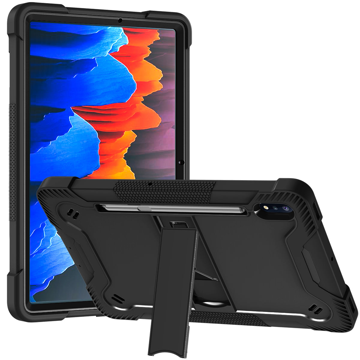 Shockproof Cover for Samsung Galaxy Tab S8 / S7 Kickstand Silicone PC Tablet Case