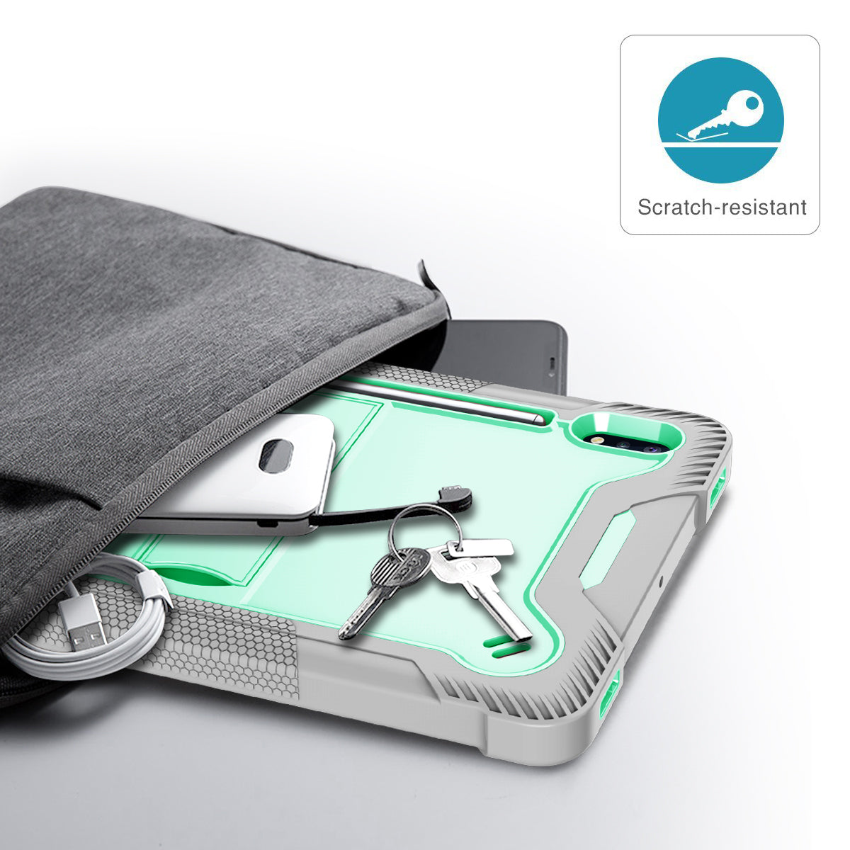 Shockproof Cover for Samsung Galaxy Tab S8 / S7 Kickstand Silicone PC Tablet Case