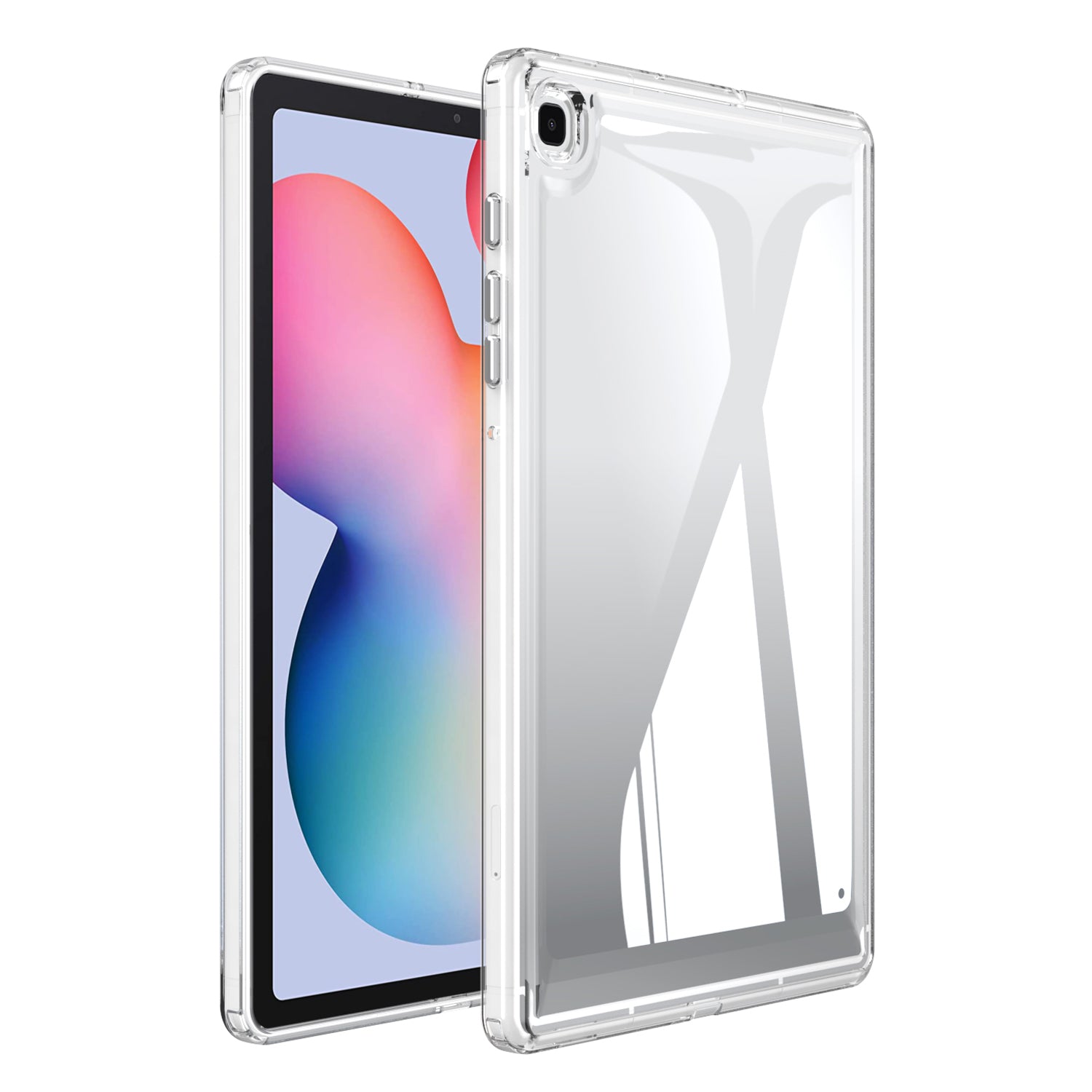For Samsung Galaxy Tab A7 10.4 (2020) T500 / T505 Fall-proof Back Cover Transparent Acrylic TPU Tablet Case