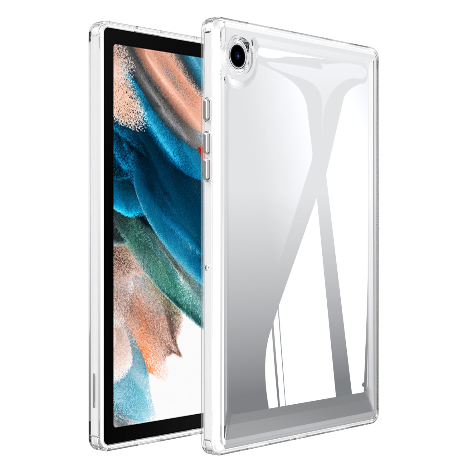 For Samsung Galaxy Tab A8 10.5 (2021) X200/Tab A8 (2022) Shockproof Cover Transparent Acrylic TPU Tablet Case