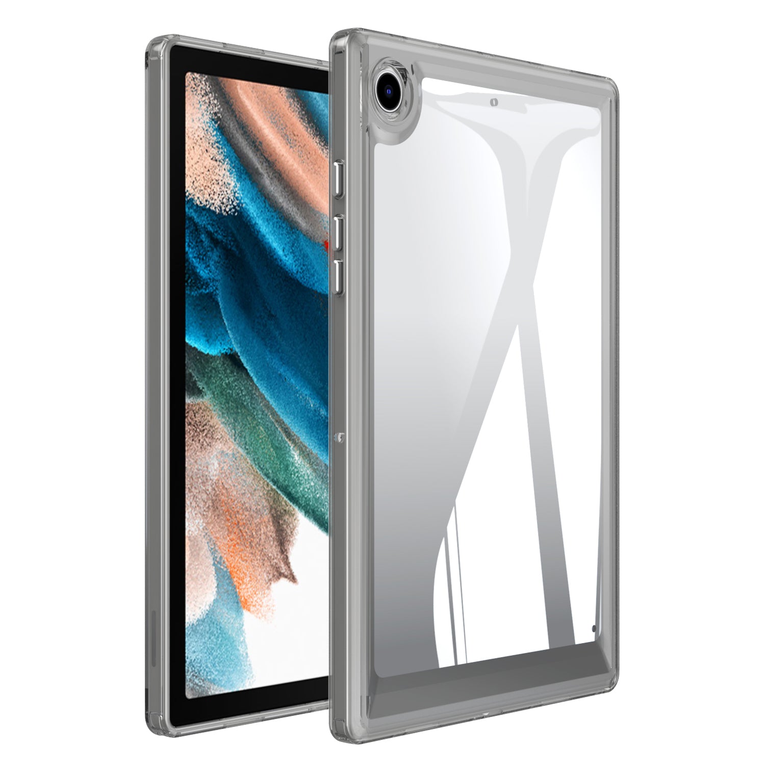 For Samsung Galaxy Tab A8 10.5 (2021) X200/Tab A8 (2022) Shockproof Cover Transparent Acrylic TPU Tablet Case