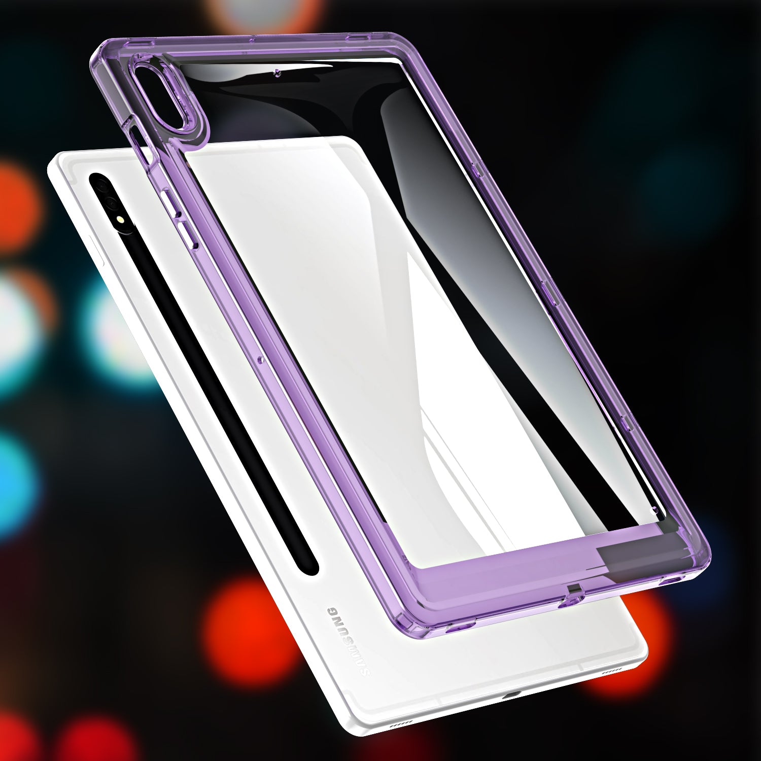 For Samsung Galaxy Tab S7 T870 / Tab S8 X700 TPU Acrylic Tablet Case Transparent Back Protective Cover