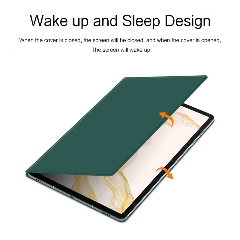 Pro Samsung Galaxy Tab S8 Stand Magnetické pouzdro PU kožené PC Smart Tablet Cover
