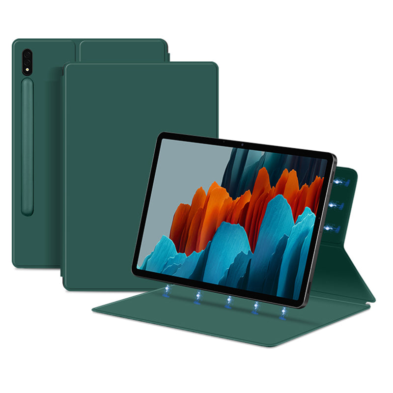 For Samsung Galaxy Tab S7 PU Leather Tablet Case Stand Magnetic Protecitve Cover
