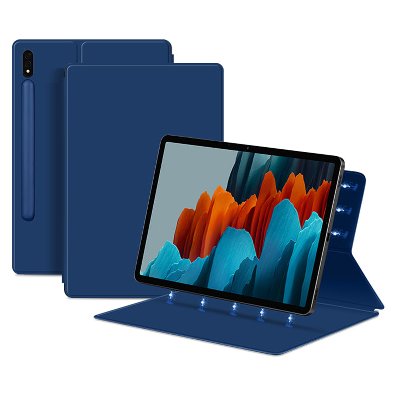 For Samsung Galaxy Tab S7 PU Leather Tablet Case Stand Magnetic Protecitve Cover
