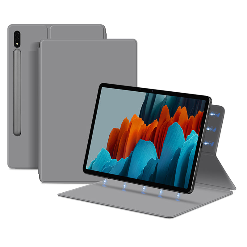 For Samsung Galaxy Tab S7 PU Leather Tablet Case Stand Magnetic Protecitve Cover