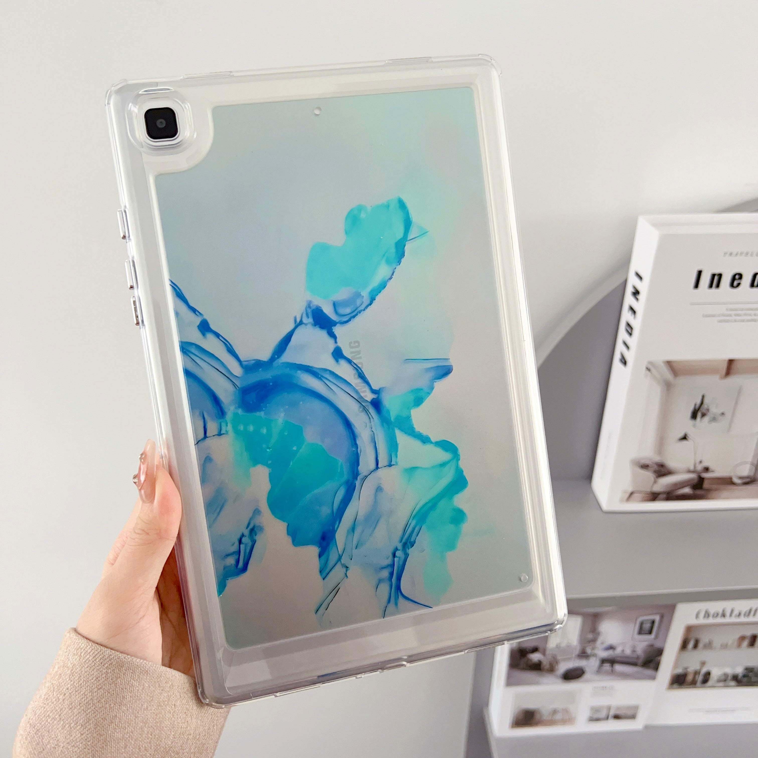 For Samsung Galaxy Tab A7 10.4 (2020) T500 T505 Protective Case Pattern Printing TPU PC Tablet Cover