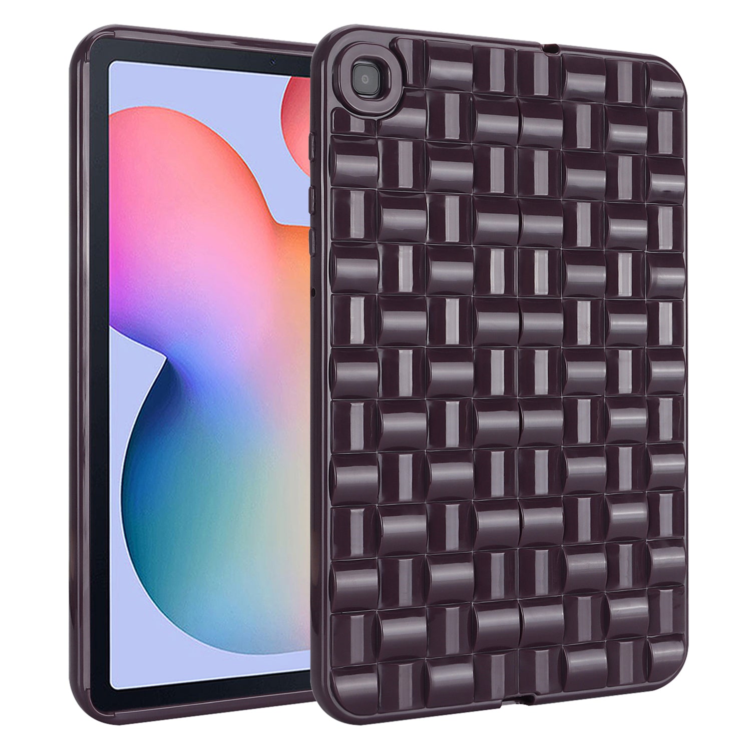 Soft TPU Case for Samsung Galaxy Tab S6 Lite P610 P615 Tab S6 Lite (2022) Woven Texture Protective Tablet Cover