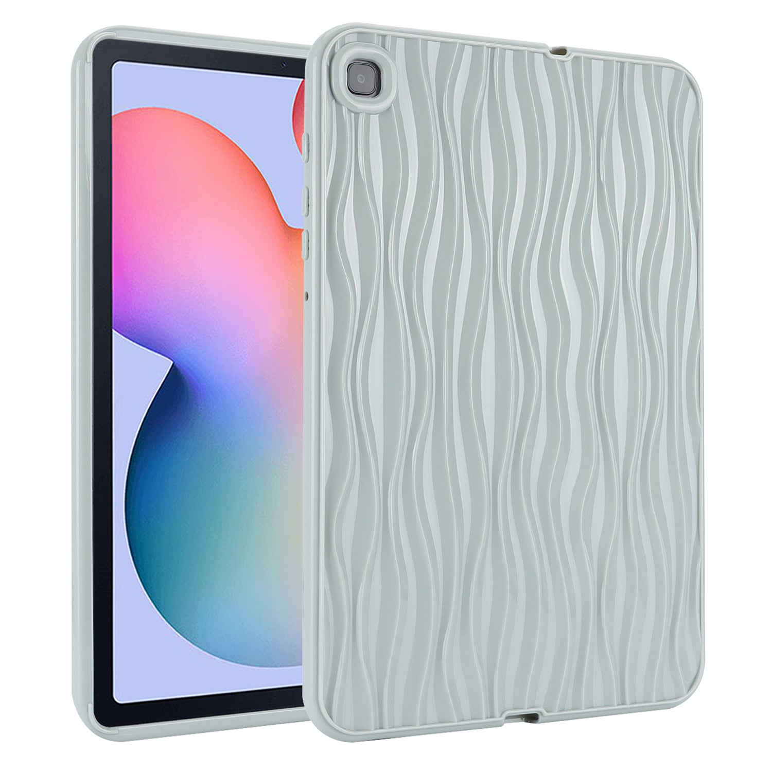 TPU Protective Case for Samsung Galaxy Tab S6 Lite P610 P615 Tab S6 Lite (2022) Solid Color Water Ripple Texture Tablet Cover