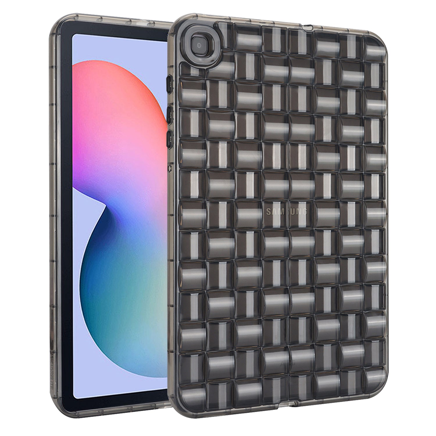 Protective Cover for Samsung Galaxy Tab S6 Lite P610 P615 Tab S6 Lite (2022) Ice Cube Design Clear TPU Tablet Case